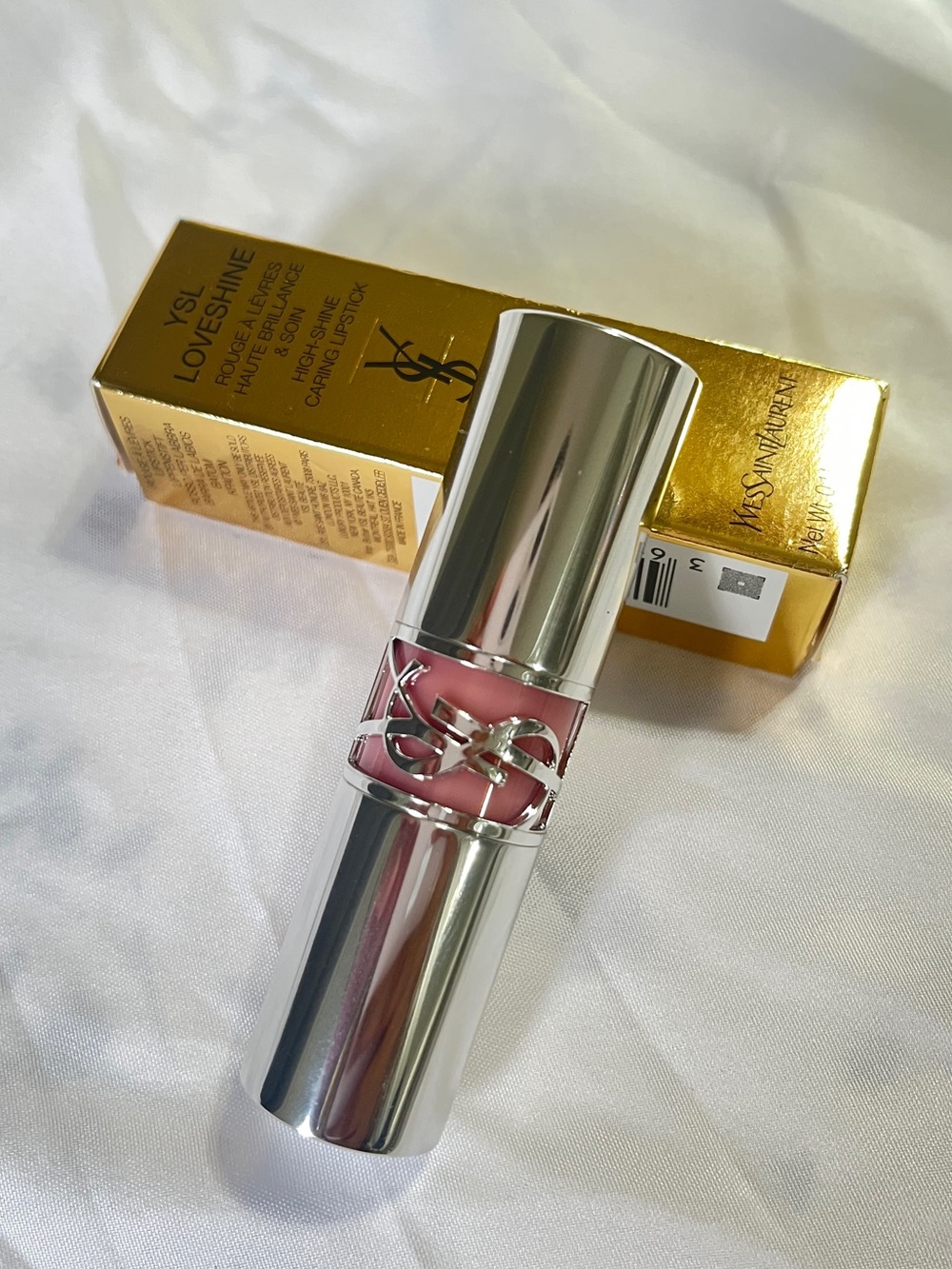 Yves Saint Laurent Pink Lipstick Rouge Volupté Shine- PINK DESIRE 209